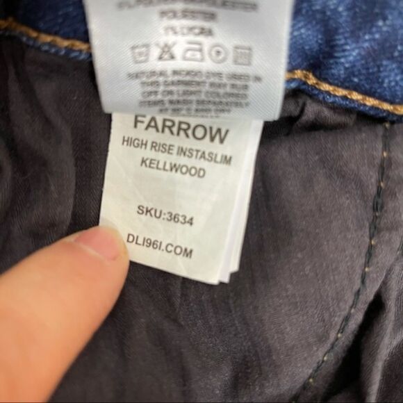 DL1961 Farrow High Rise Raw Hem Skinny Jeans - Picture 12 of 13